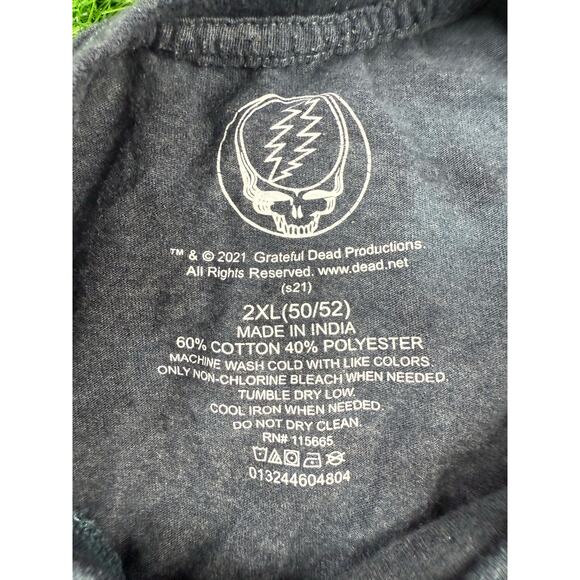 Grateful Dead Dancing Bears Tie Dye T Shirt 2XL Gray Vintage Band Tee - Picture 3 of 8